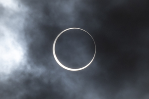 A photo of the 2023-10-14 annular solar eclipse taken by Ross A. Whitley from San Antonio, Texas.